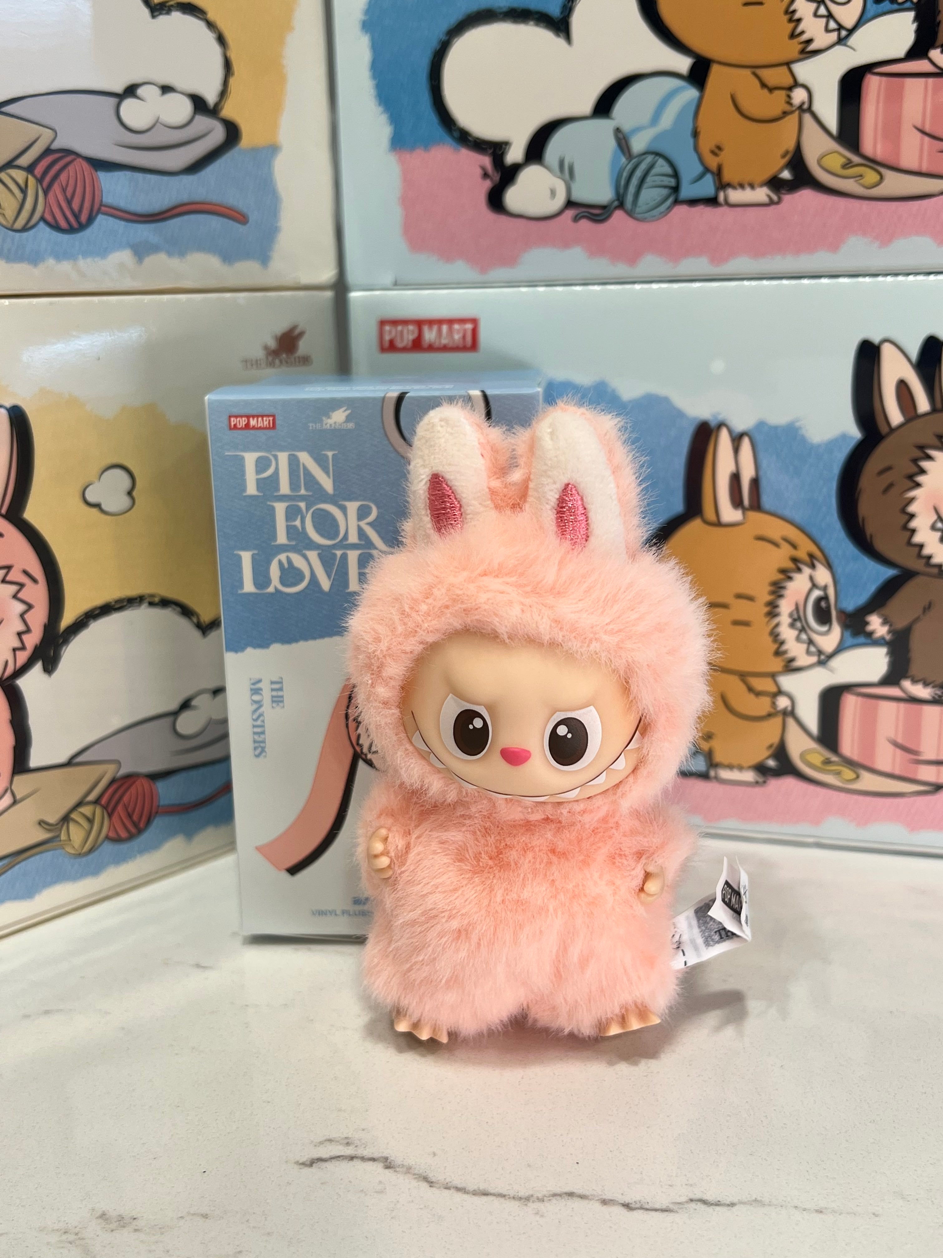 "NEW RELEASE" Labubu The Monsters Pin for Love Series Vinyl Plush Pendant (N-Z) Single Blind Box