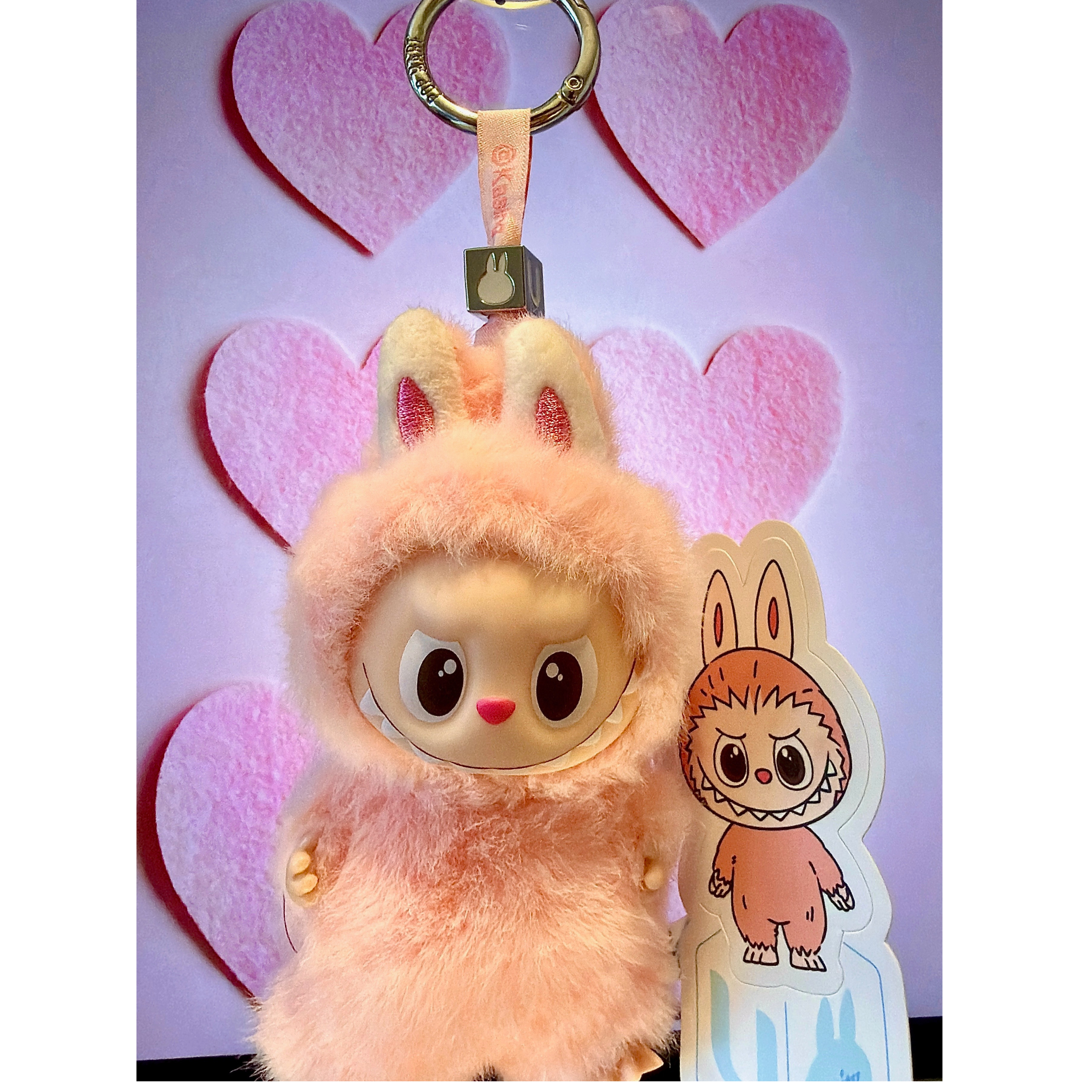 Labubu The Monsters Pin for Love Series "U" Vinyl Plush Pendant