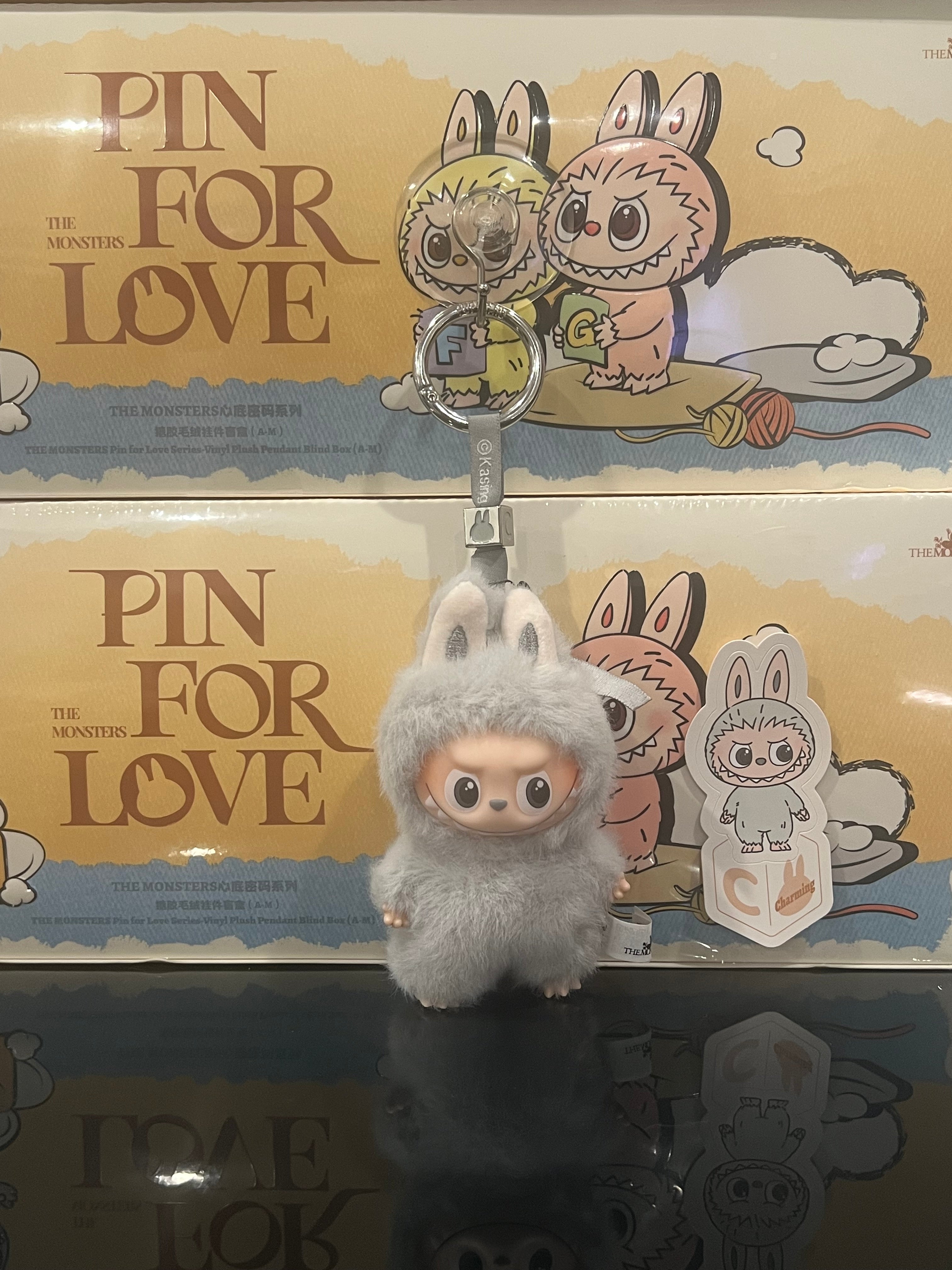 Labubu The Monsters Pin for Love Series "C" Vinyl Plush Pendant