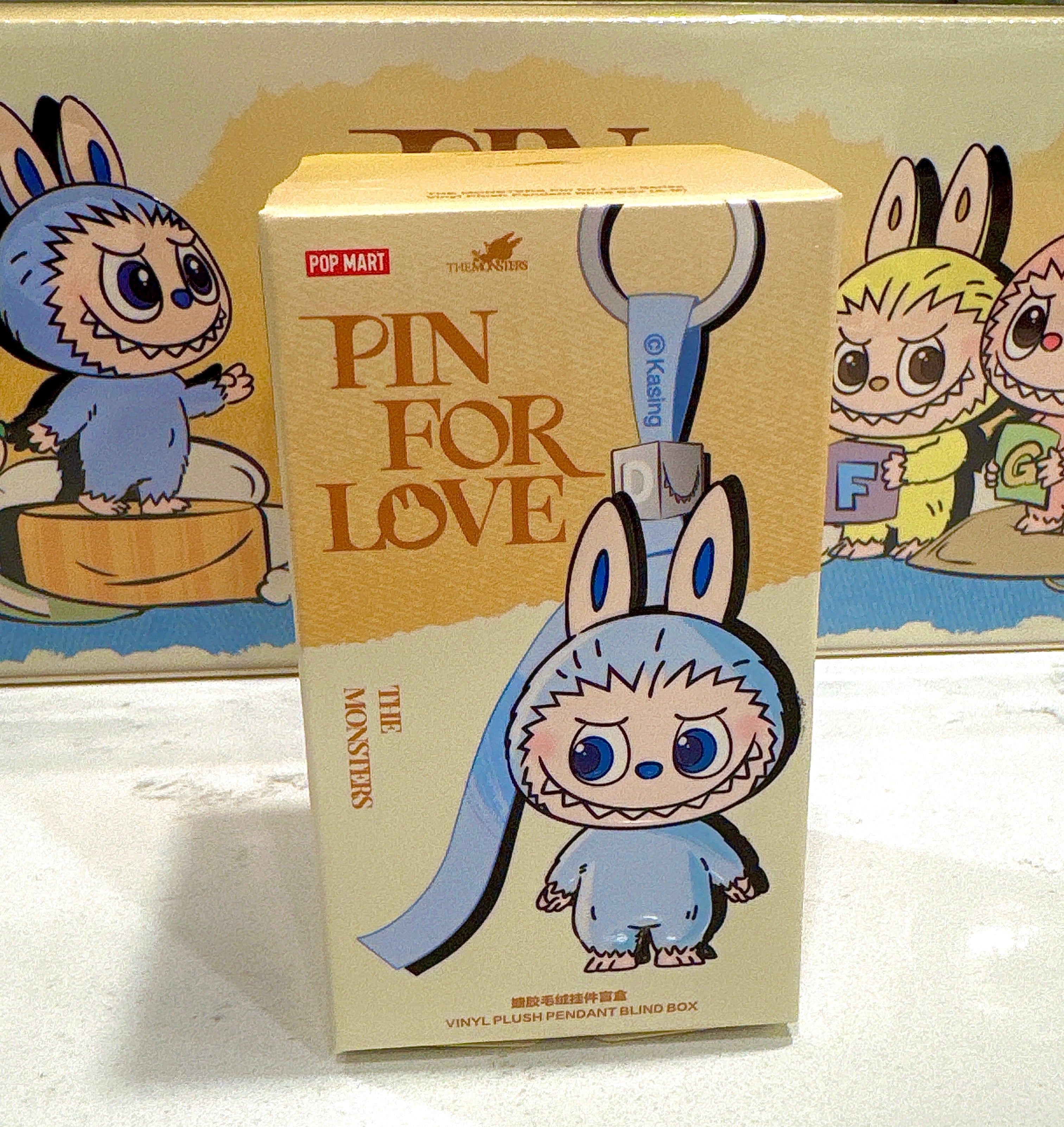 "IN STOCK" Pop Mart Labubu The Monsters Pin for Love Series Vinyl Plush Pendant (A-M) Single Blind Box