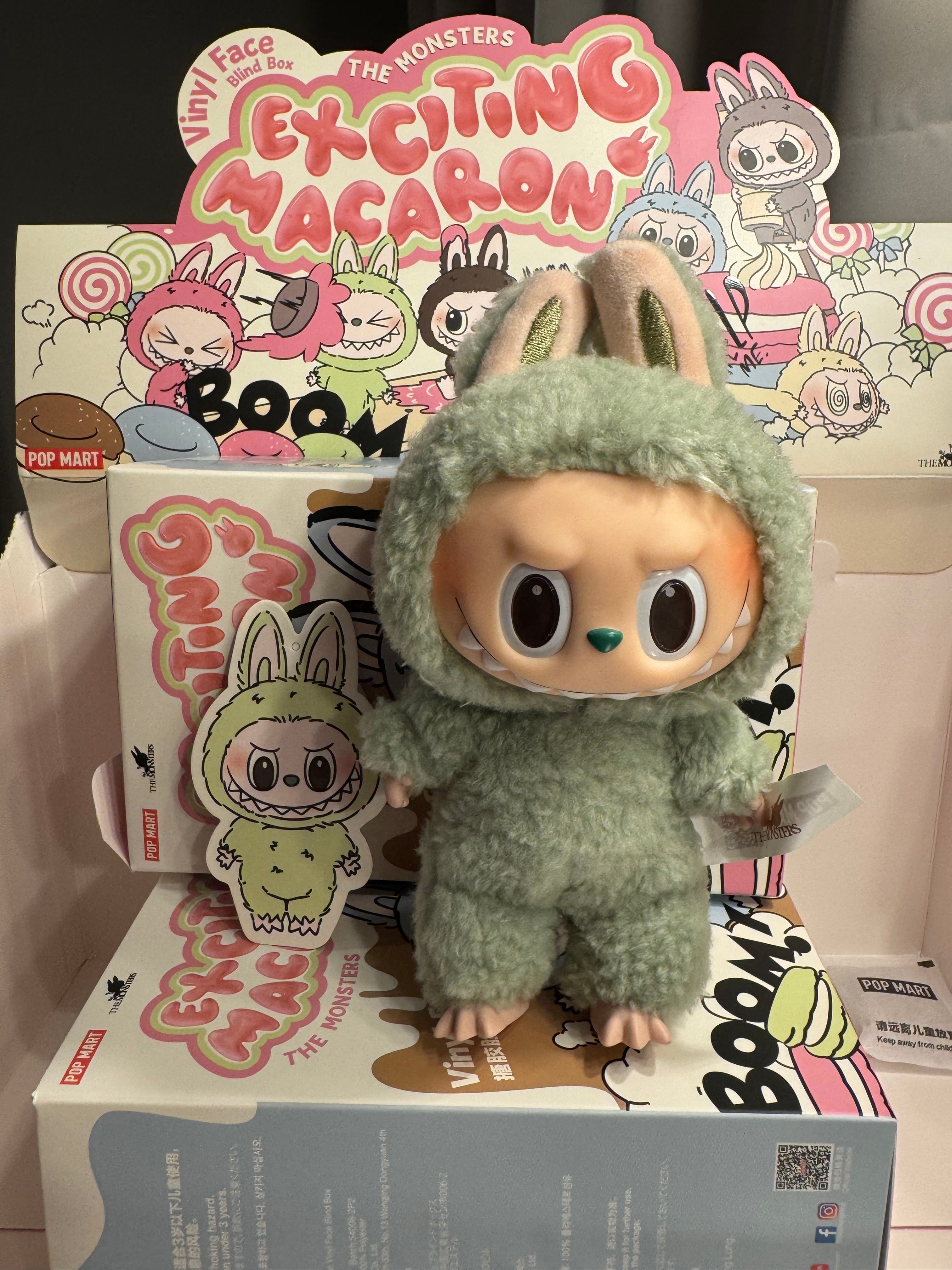 Pop Mart Labubu The Monsters Exciting Macaron "GREEN GRAPE"
