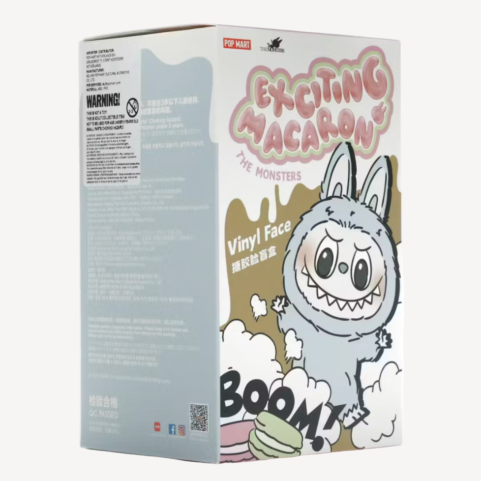 Pop Mart Labubu The Monsters Exciting Macaron Vinyl Plush Pendant Single Blind Box