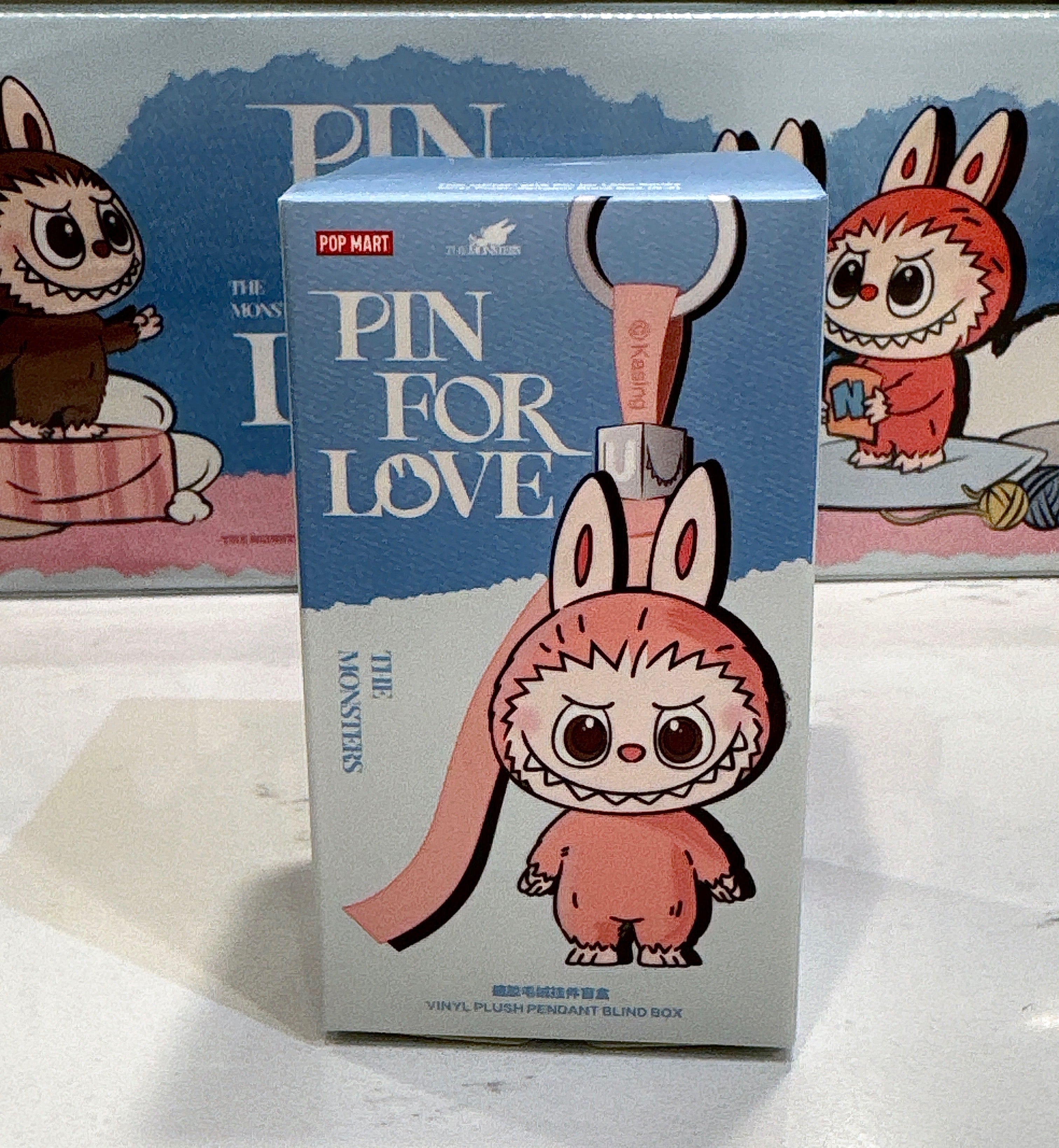 "IN STOCK" Pop Mart Labubu The Monsters Pin for Love Series Vinyl Plush Pendant (N-Z) Single Blind Box