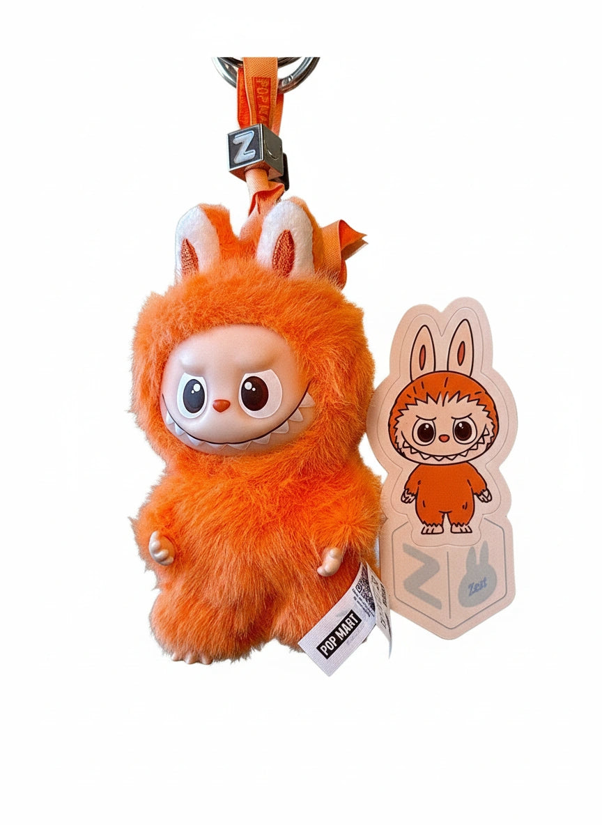 Pop Mart Labubu The Monsters Pin for Love Series "Z" Vinyl Plush Pendant