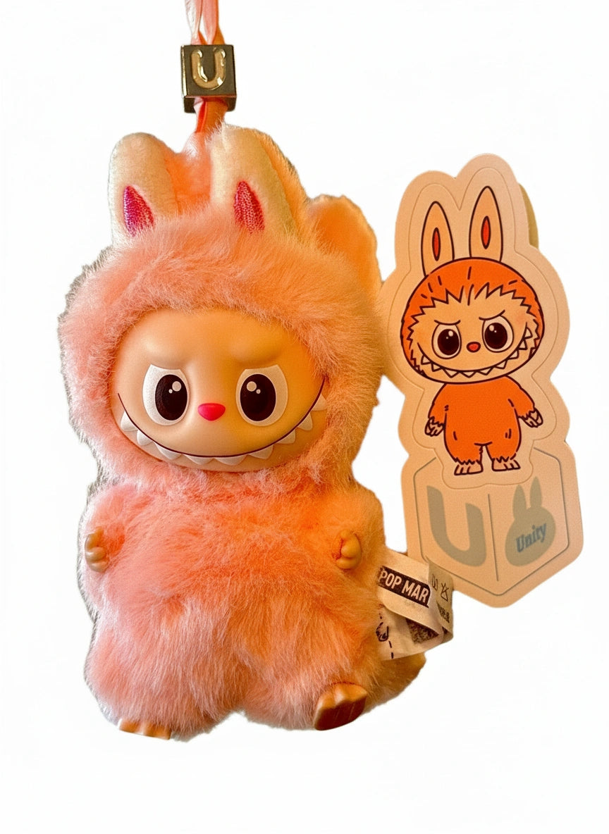 Pop Mart Labubu The Monsters Pin for Love Series "U" Vinyl Plush Pendant