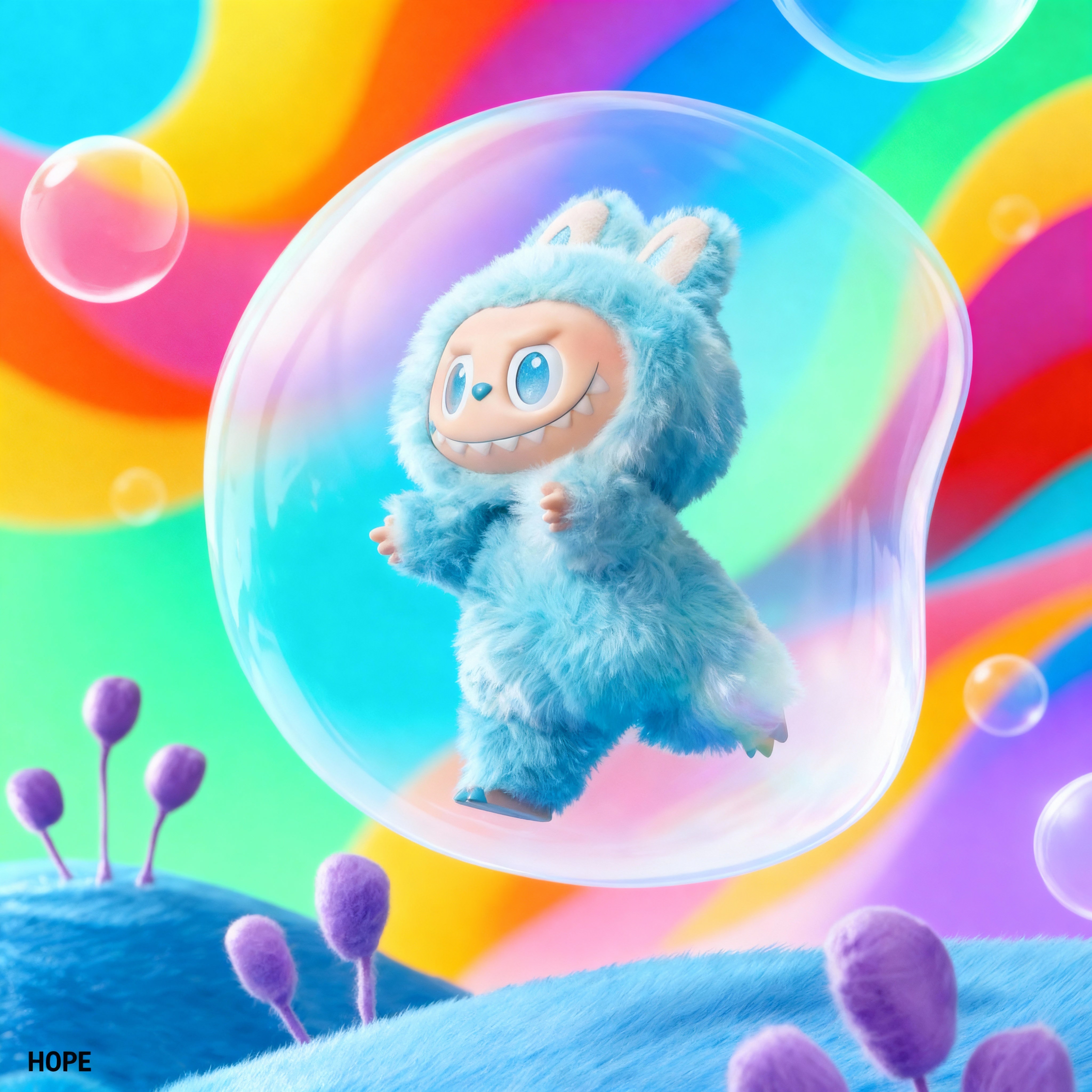 Labubu the monsters big into energy "hope" series